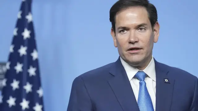 Video thumbnail for Marco Rubio makes first visit to NATO headquarters