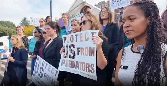 Video thumbnail for Sexual assault survivors and state legislators rally for stronger protections for sexual assault survivors