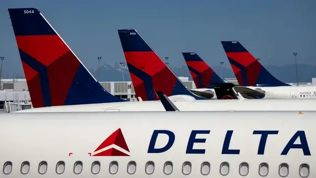 Video thumbnail for Delta Cuts Profit Outlook as Soaring Fuel Costs Take Off