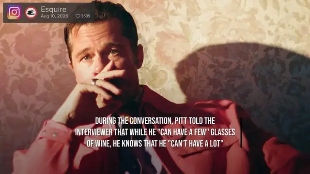 Video thumbnail for NEWS OF THE WEEK: Brad Pitt admits he is no longer sober.