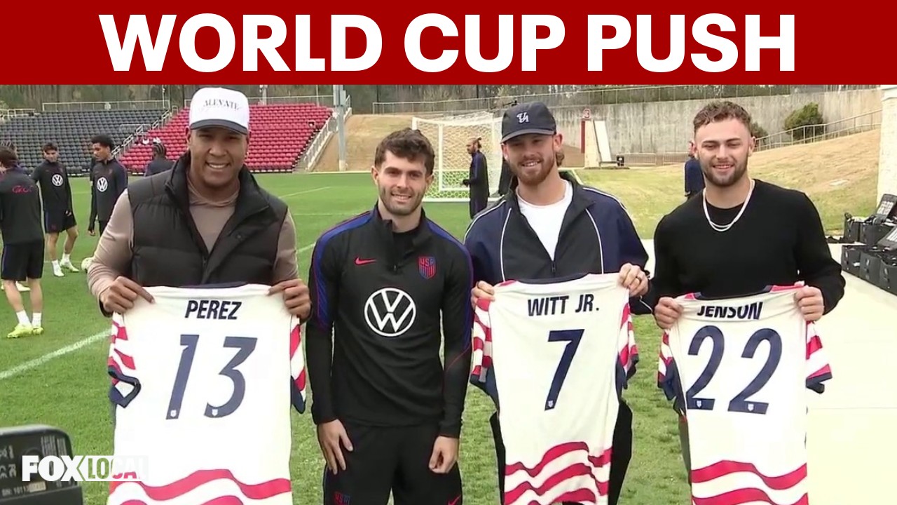 Video thumbnail for USMNT trains for FIFA World Cup in Atlanta as roster spots on the line