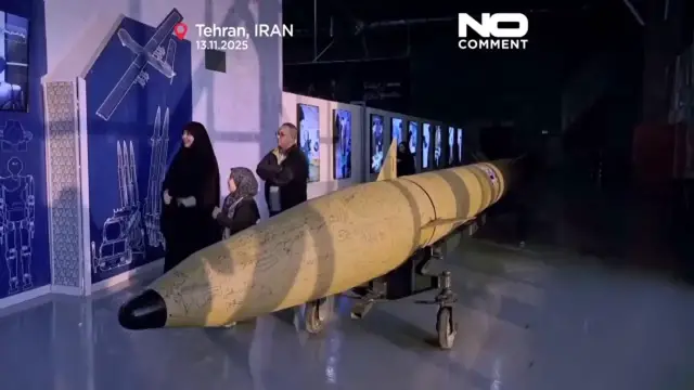 Video thumbnail for Iran aims to fire 2,000 missiles at once in future conflict, Israel warns