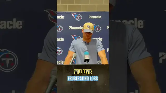 'Video thumbnail for Will Levis on a frustrating loss and red zone woes #shorts #titanup #titansfootball #titans'