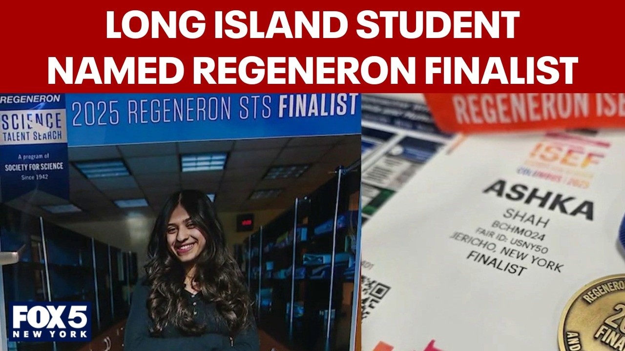 Video thumbnail for Long Island student named Regeneron finalist