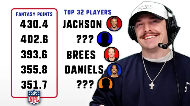 Video thumbnail for Can we name the best Fantasy QB seasons ever! (Top 32 Ft. BDGE)