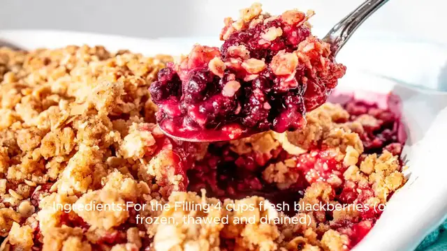 Video thumbnail for Blackberry Crumble Recipe