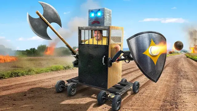 Video thumbnail for Jake Carlini: building a real-life battle mech suit! diy robot combat project