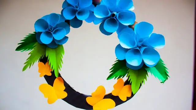 Video thumbnail for Beautiful wallmate with paper || crafts idea || wall decor ideas | craft ideas with paper | wallmate