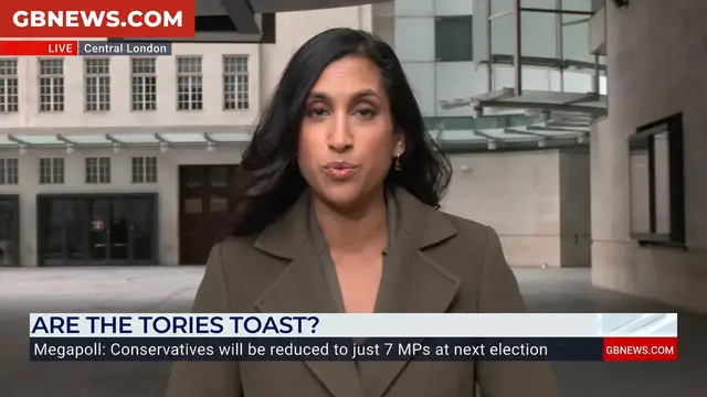 'Video thumbnail for Watch moment Tory MP squirms over damning poll that slashes Conservatives to just SEVEN seats next election'