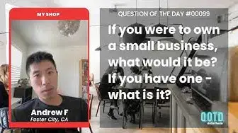 Video thumbnail for Andrew wants to own a small restaurant. It’s sure to be yummy!