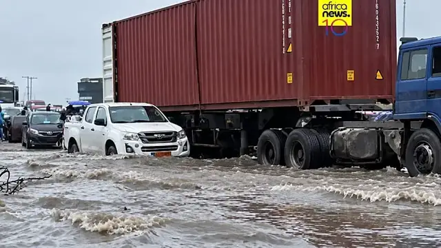 Video thumbnail for Cameroon's economic capital Douala wakes up underwater after heavy rains