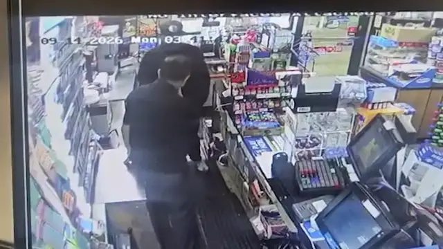 Video thumbnail for Exclusive: Police search for man in connection to knifepoint robbery at Rockville Centre gas station
