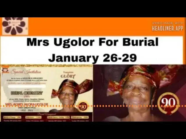 Video thumbnail for Mrs Ugolor For Burial January 26-29 ~ OsazuwaAkonedo