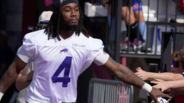 'Video thumbnail for James Cook Gets His Extension From the Bills'