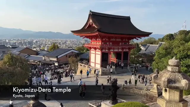 'Video thumbnail for Kiyomizu Dera Temple in Kyoto Japan 2023'