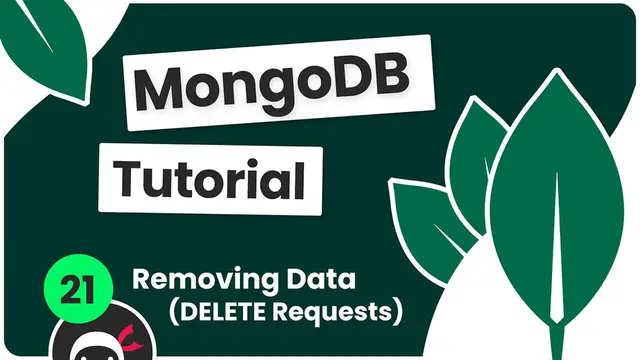 Video thumbnail for Complete MongoDB Tutorial #21 - Handling DELETE Requests