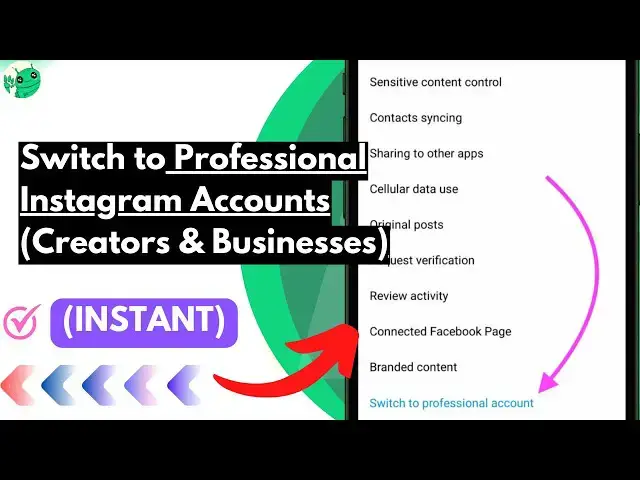 Video thumbnail for Ultimate Guide: Creating Professional Instagram Account (Creators & Businesses) | Switch IG