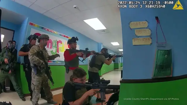 'Video thumbnail for Final Uvalde school shooting records, bodycam video now public'