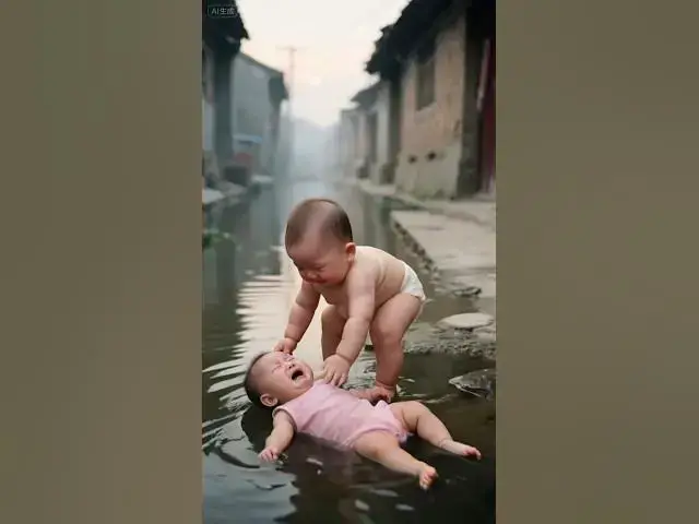 Video thumbnail for Emotional Rescue, a little toddlers help to another distressed todlers crying for help #short