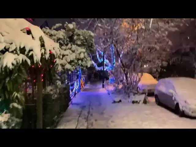 Video thumbnail for Snow Covered Sidewalk