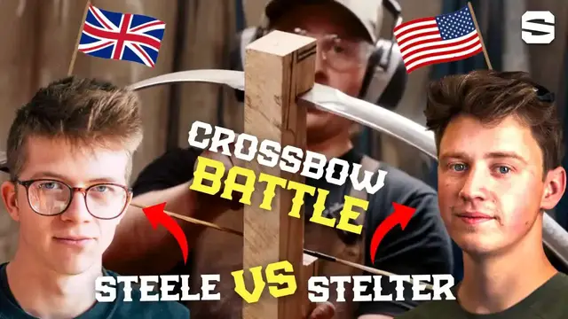 Video thumbnail for Will Stelter: steele vs stelter: 4-hour crossbow build challenge! forge, metalwork, and diy