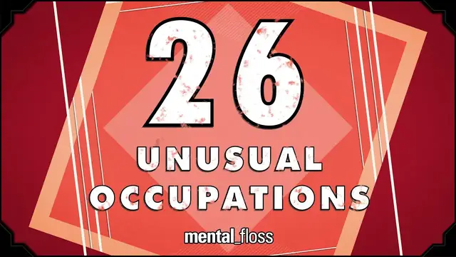 Video thumbnail for 26 Unusual Occupations - mental_floss on YouTube (Ep.215)