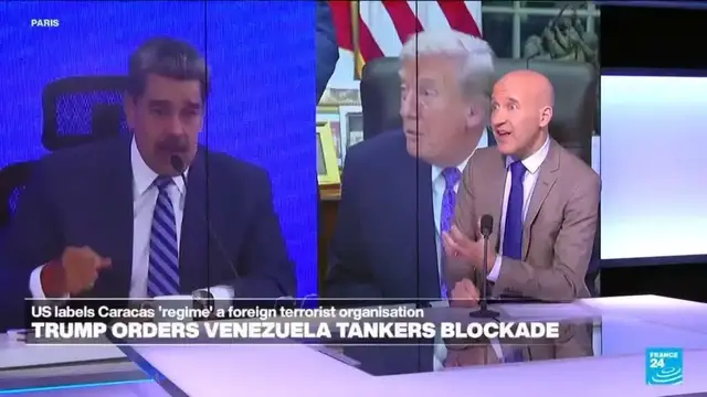 Video thumbnail for Trump orders blockade of 'sanctioned oil tankers' bound for Venezuela