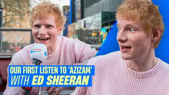 Video thumbnail for Ed Sheeran plays us his new single 'Azizam' and spills on his 'secret sauce' | Capital
