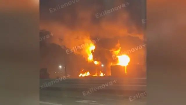Video thumbnail for Hours after Trump-Putin diesel deal, Ukraine strikes Russian fuel site