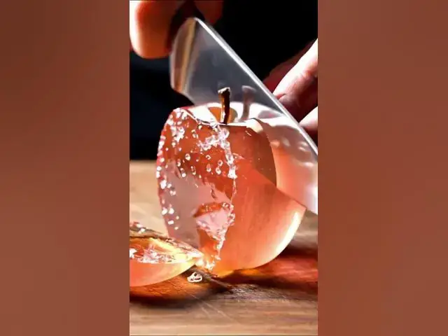 'Video thumbnail for Cutting Glass Fruits 🍎 ASMR #apple #aiart #asmrsounds #asmr #aiasmr #satisfyingvideo'
