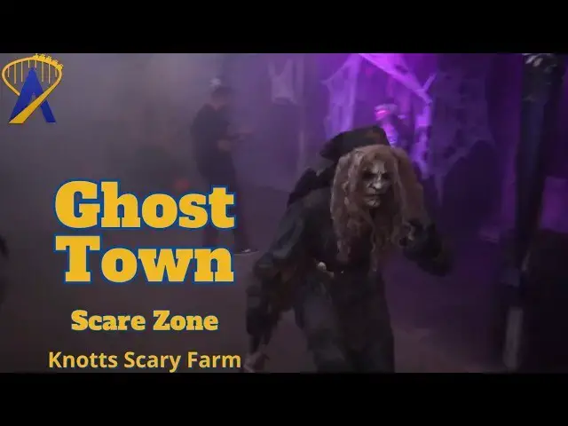 Video thumbnail for Ghost Town Scare Zone at Knott's Scary Farm 2023