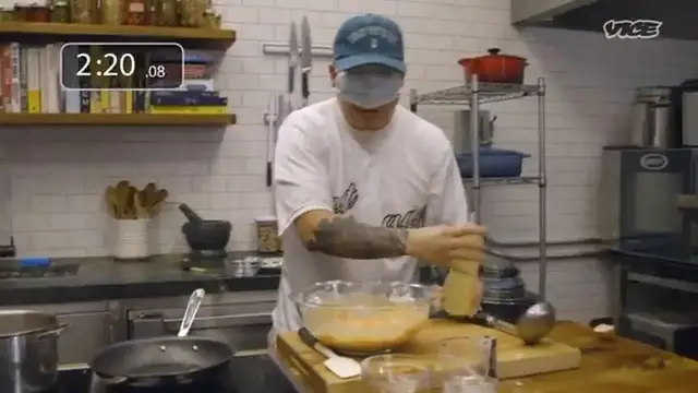 Video thumbnail for 5 Minute Recipes - Blindfolded Kimchi Pancakes