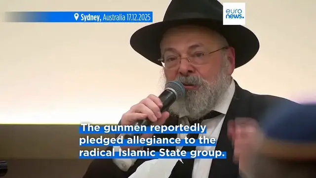 Video thumbnail for Suspected gunman in Sydney's Bondi Beach massacre charged with 59 offences, police say