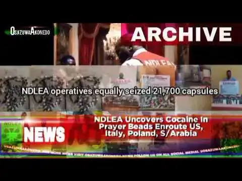 Video thumbnail for NDLEA Uncovers Cocaine In Prayer Beads Enroute US, Italy, Poland, S/Arabia