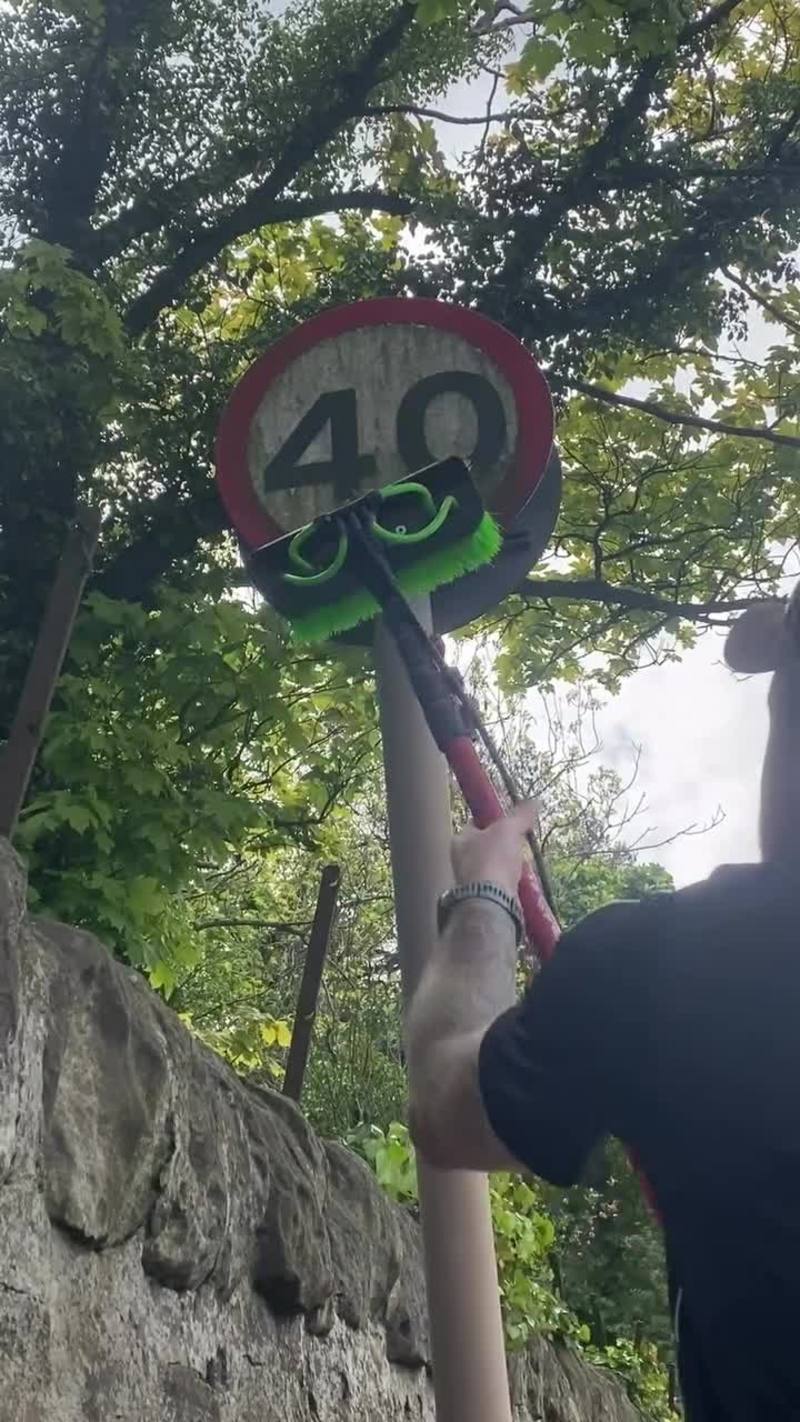 Video thumbnail for Satisfying Transformation of a Dirty 40 Speed Limit Sign