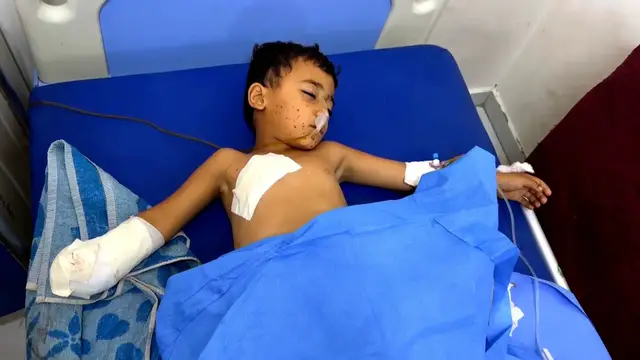 'Video thumbnail for Unexploded Israeli bombs threaten lives in Gaza'