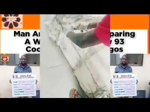 'Video thumbnail for Man Arrested While Preparing A Woman To Swallow 93 Cocaine Pellets In Lagos ~ OsazuwaAkonedo'