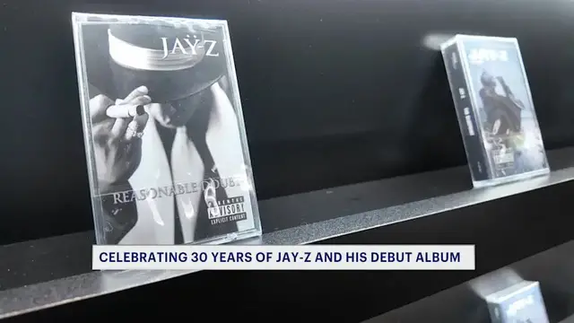 Video thumbnail for Roc Nation unveils pop-up event honoring Jay-Z's career, 30th anniversary of debut album