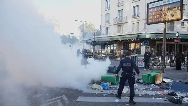 'Video thumbnail for Police make 295 arrests as 'Block everything' movement sweeps France'