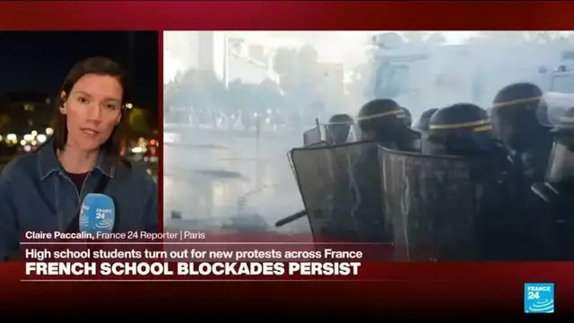 Video thumbnail for 'Fighting for our future': France high school students vow no let-up