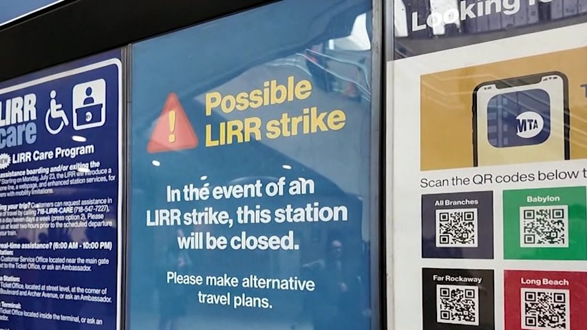 Video thumbnail for Riders brace for possibility of travel delays as negotiations between MTA and LIRR union continue