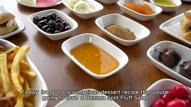 Video thumbnail for Banana Split Fluff Salad Recipe