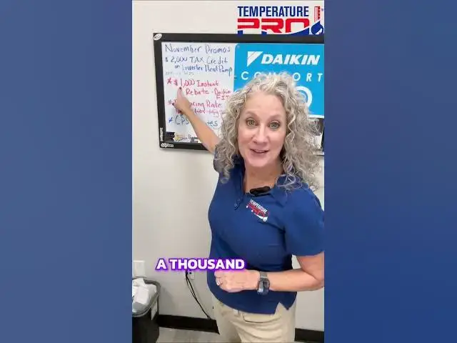 Video thumbnail for Save Money on Heat Pumps in November: Limited Time Offers! #shorts