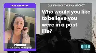 Video thumbnail for Phoebe wants to have fought in the Revolutionary War in a past life. Incredible story!