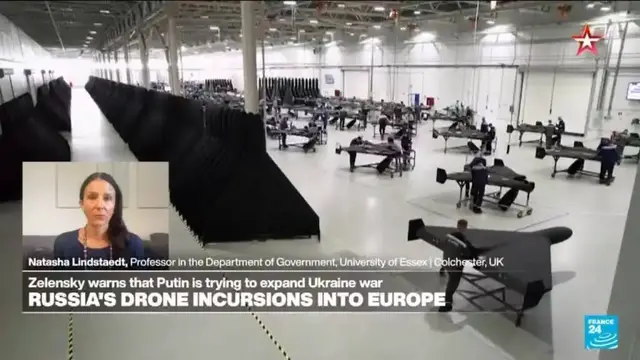 'Video thumbnail for Russia's 'hybrid war' strategy: Drone incursions 'disrupt, disorient, destabilise Western countries''