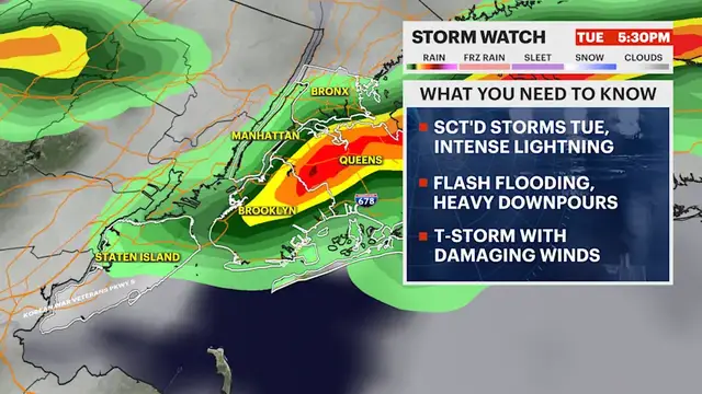 Video thumbnail for STORM WATCH: Stormy stretch returns to Brooklyn