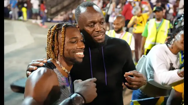 Video thumbnail for Usain Bolt and Noah Lyles: A Conversation Following Lyles' Record-Breaking Run at Racers Grand Prix