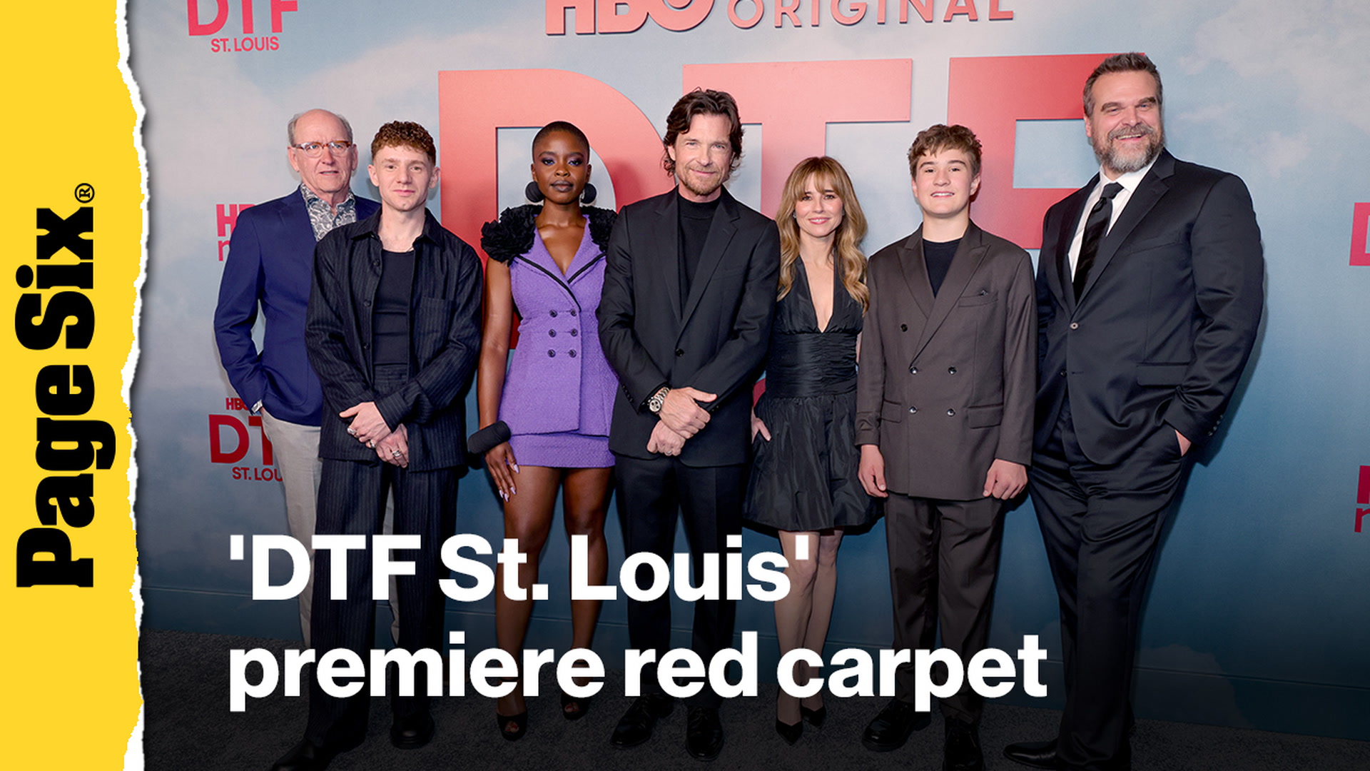 Video thumbnail for Jason Bateman, David Harbour, and more attended the 'DTF St. Louis' premiere