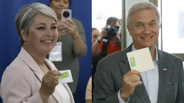 'Video thumbnail for Crime-weary Chile sends leftist Jara and far-right Kast to presidential run-off'