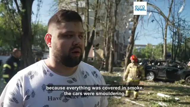 Video thumbnail for Russian attacks on Ukraine kill at least 10 and injure dozens